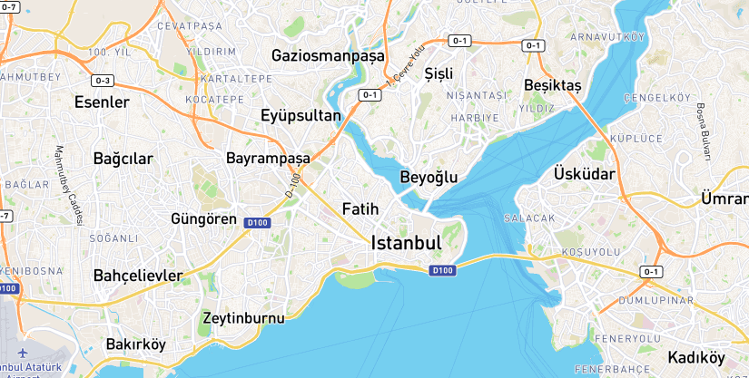 Satış noktaları haritası